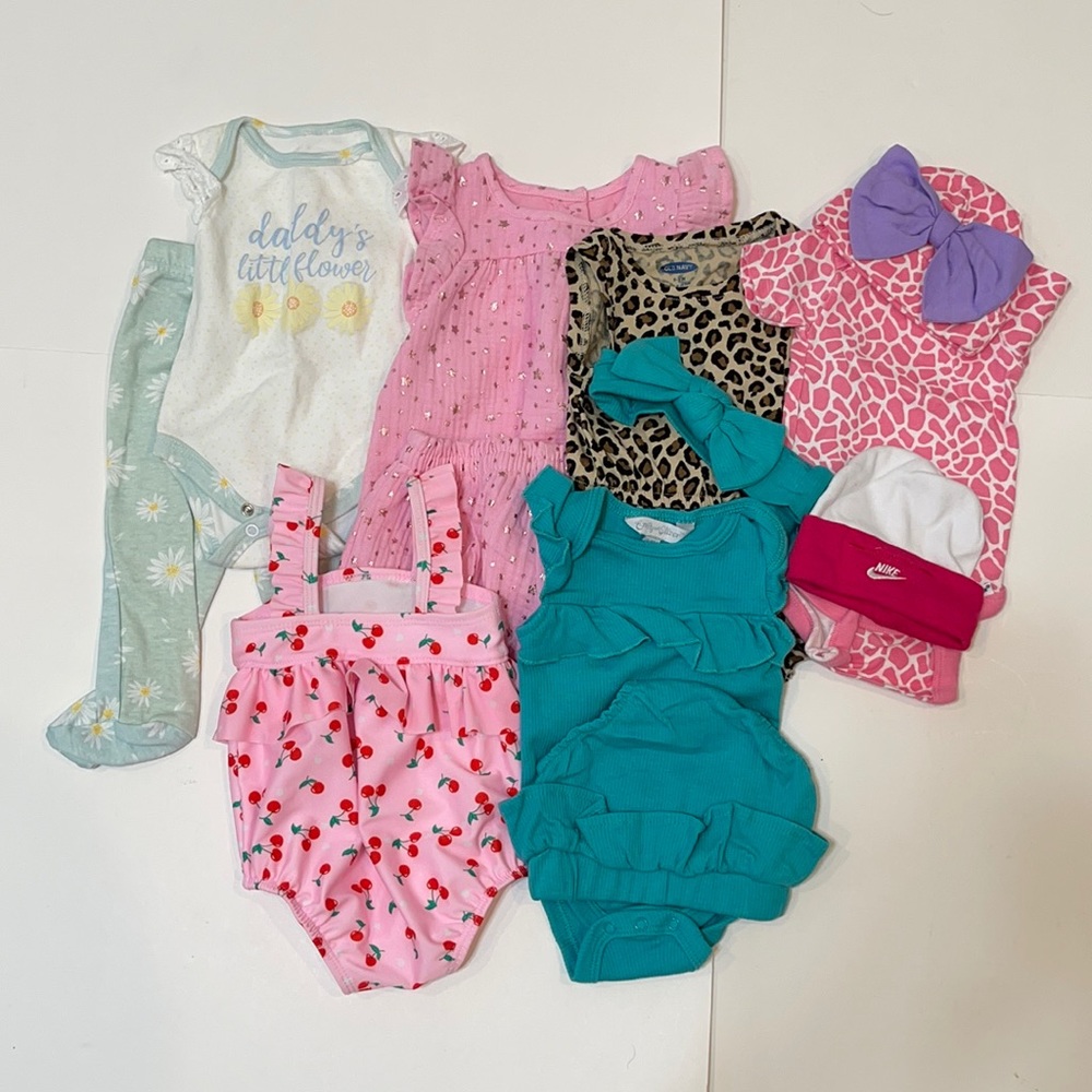 Girls 0-3 Months Clothing Lot of 7